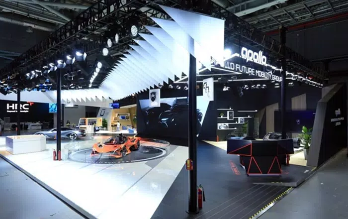 Az Apollo Future Mobility Group standja a 4. Knai Nemzetkzi Import Expo (CIIE) nyitnapjn